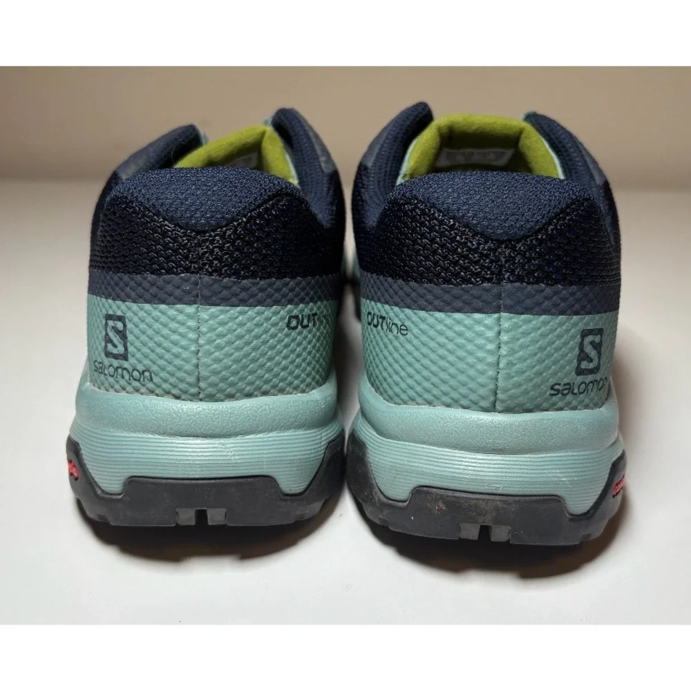 Salomon Outline Gore-Tex Blue Hiking Shoes | Women's Size 8 - Picture 6 of 11